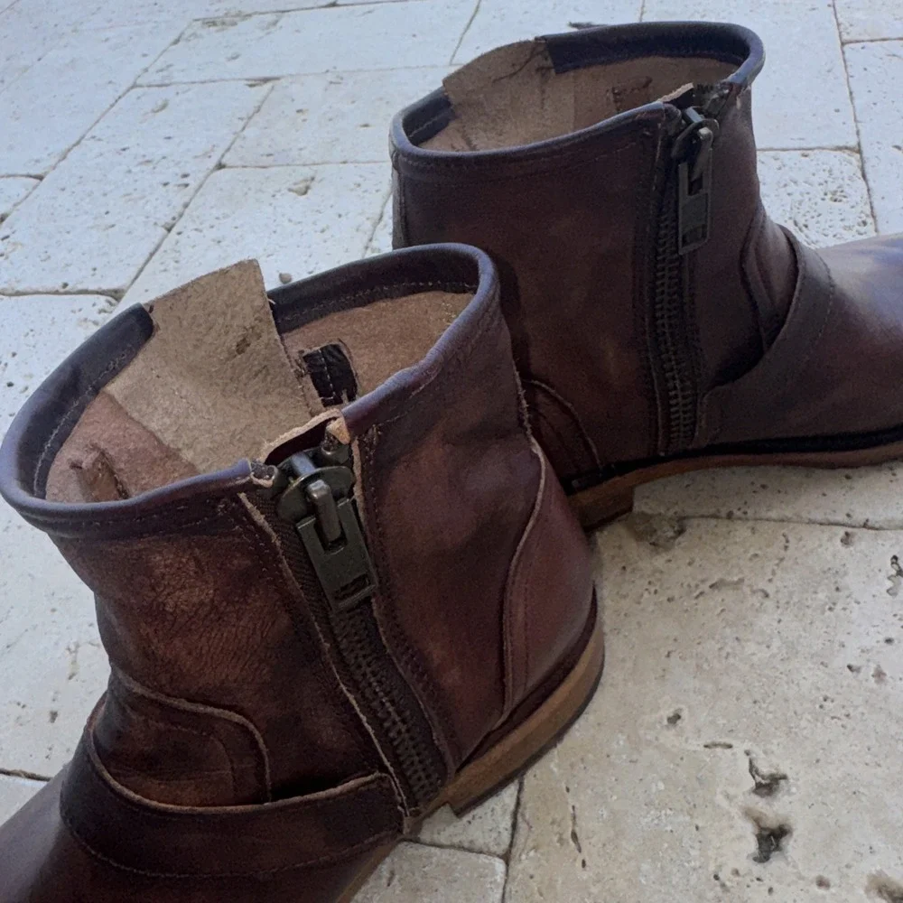 FREEBIRD Railroad Rugged Distressed Full-Grain Leather Boot Size 11